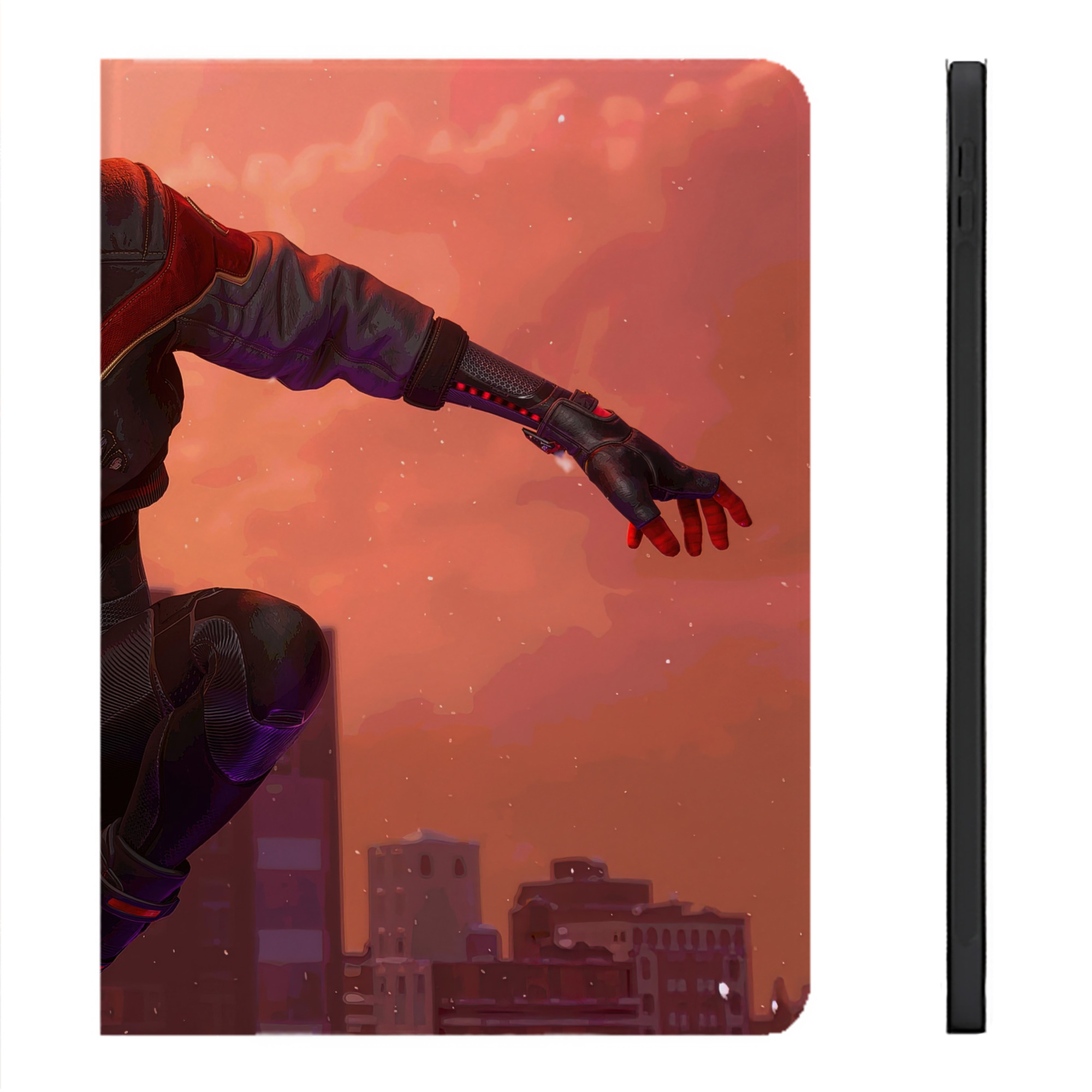 （画像用） Spider Man スパイダーマン IPadケース ペンホルダー付き ブックスタイルデザイン